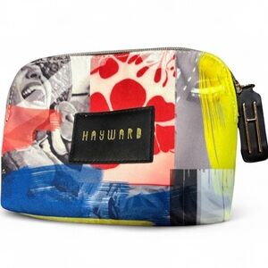 Colorful Like New Patterned Boho Cosmetic Bag in patchwork primary colors